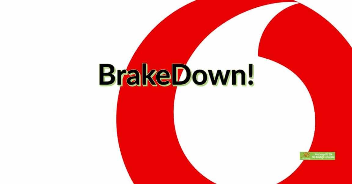 Logo vodafone Brakedown di ottobre 2018